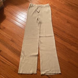 Cider beige rib trousers
